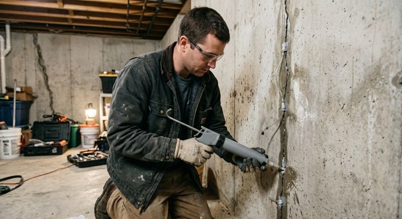 Basement Crack Repair in Montgomery County, PA