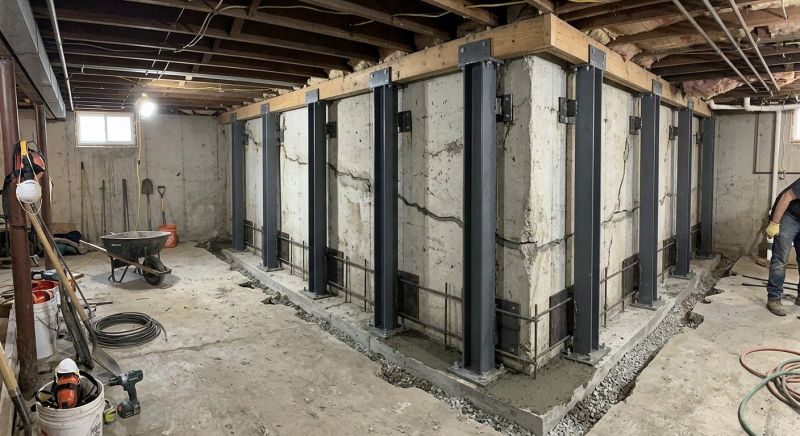 Basement Stabilization in Montgomery County, PA