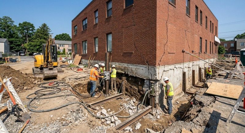 Building Foundation Repair in Harleysville, PA