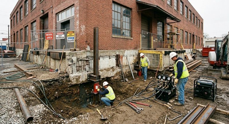 Building Foundation Repair in Wycombe, PA