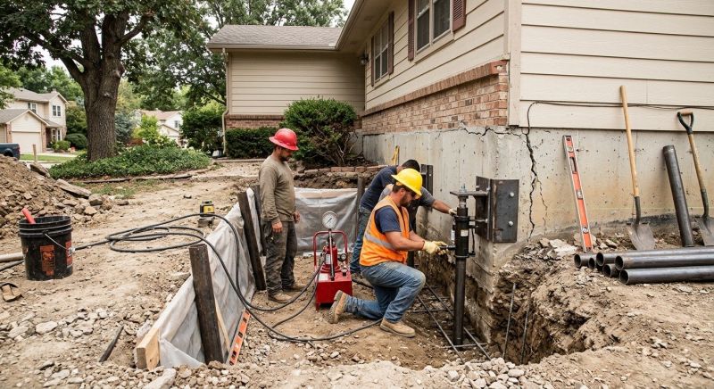 Cracked Foundation Repair in Bala Cynwyd, PA