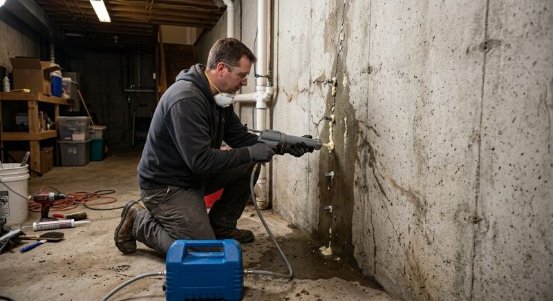Cracked Foundation Repair in Horsham, PA