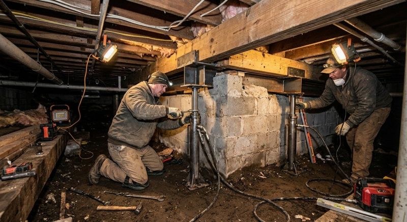 Crawlspace Foundation Repair in Dublin, PA