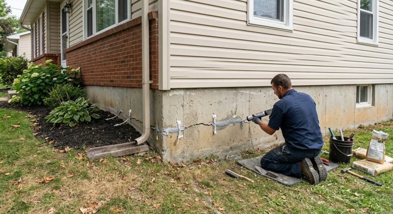Foundation Crack Sealing in Montgomery County, PA