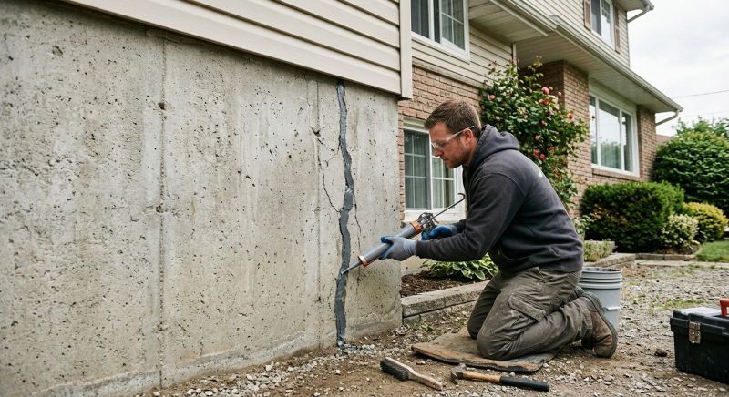 Foundation Crack Sealing in Montgomery County, PA