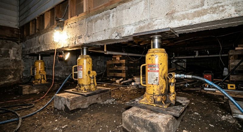 Foundation Jacking in Broomall, PA