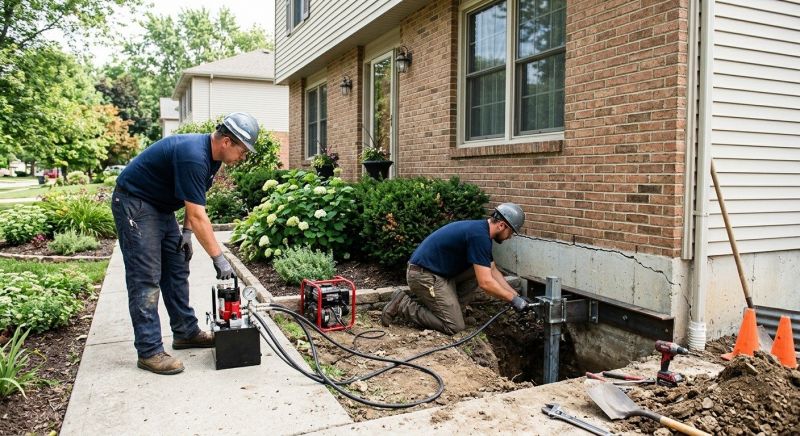 Foundation Jacking in Emmaus, PA