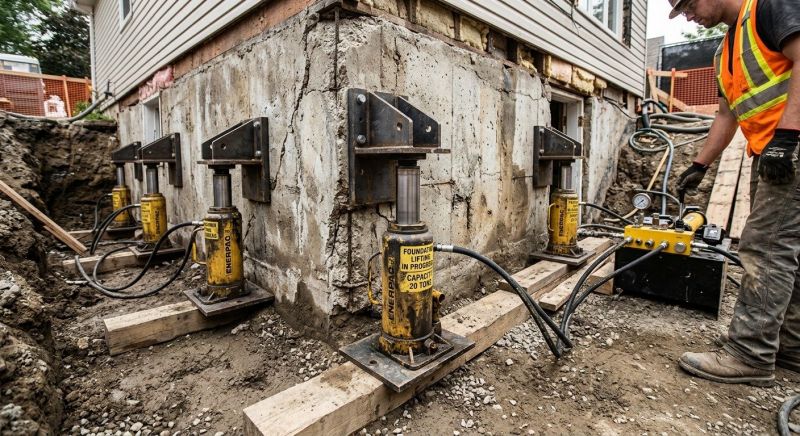 Foundation Jacking in Lafayette Hill, PA