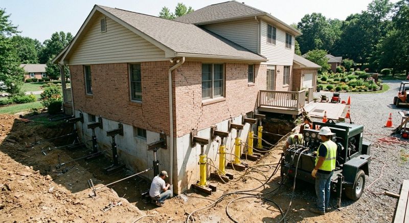 Foundation Jacking in New Hope, PA