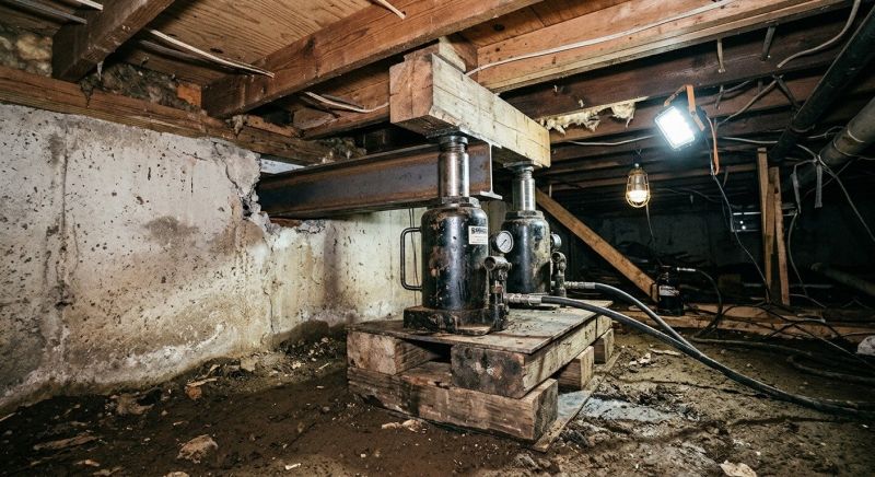 Foundation Jacking in Riegelsville, PA