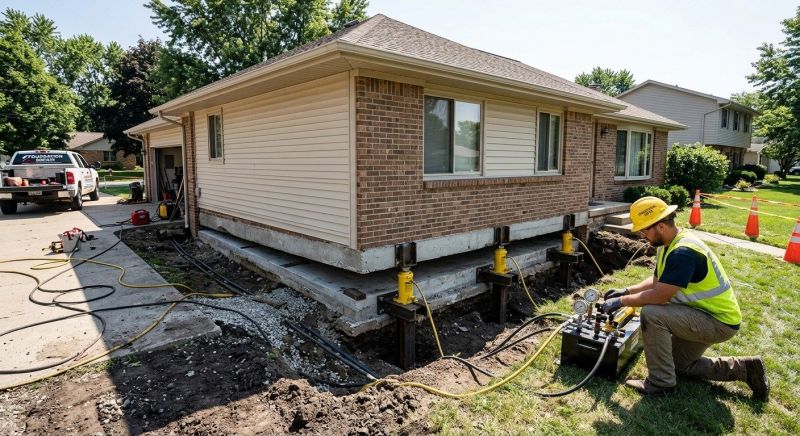 Foundation Lifting in Horsham, PA