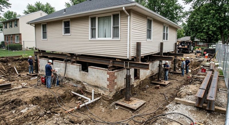 Foundation Lifting in Norristown, PA