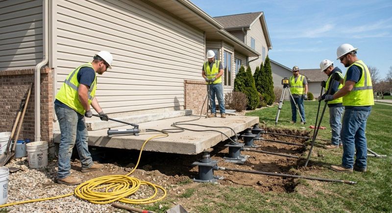 Foundation Lifting in Riegelsville, PA