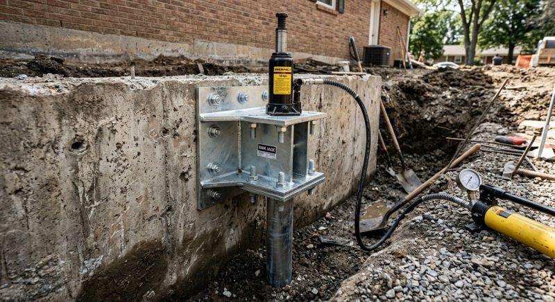 Foundation Pier Leveling in Montgomery County, PA