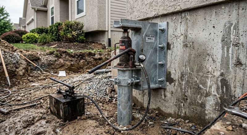 Foundation Pier Leveling in Montgomery County, PA
