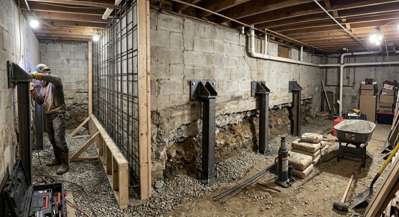 Foundation Stabilizing in Gilbertsville, PA