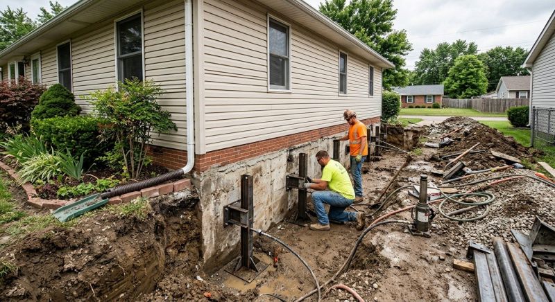 Foundation Stabilizing in Horsham, PA