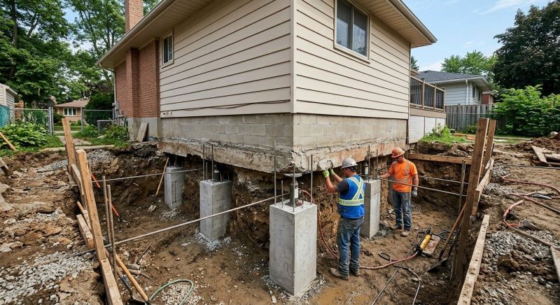 Foundation Underpinning in Montgomery County, PA
