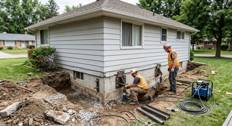 House Foundation Repair in Warminster, PA