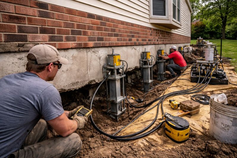 Settling Foundation Service in Gilbertsville, PA