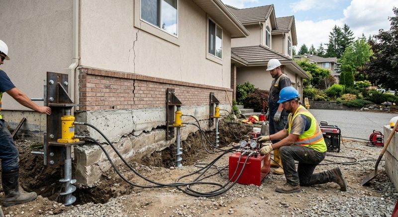 Sinking Foundation Lifting in Montgomery County, PA