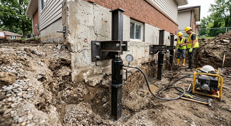 Sinking Foundation Lifting in Montgomery County, PA