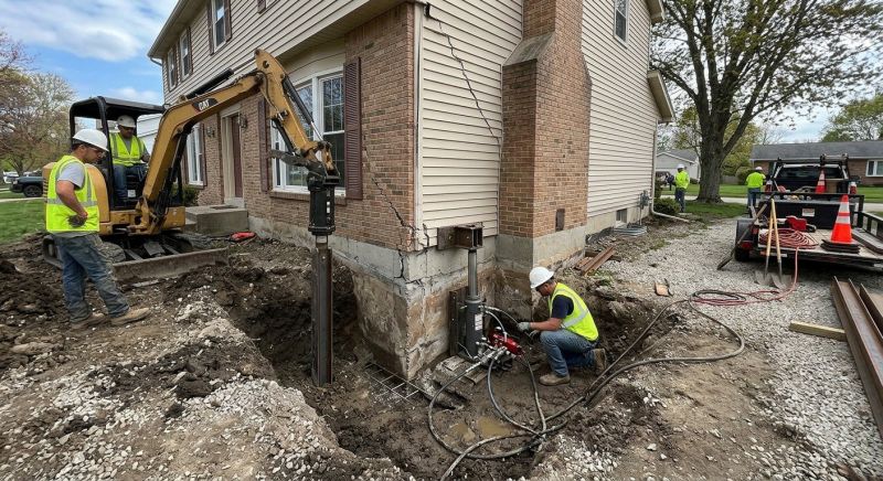 Sinking Foundation Repair in Collegeville, PA