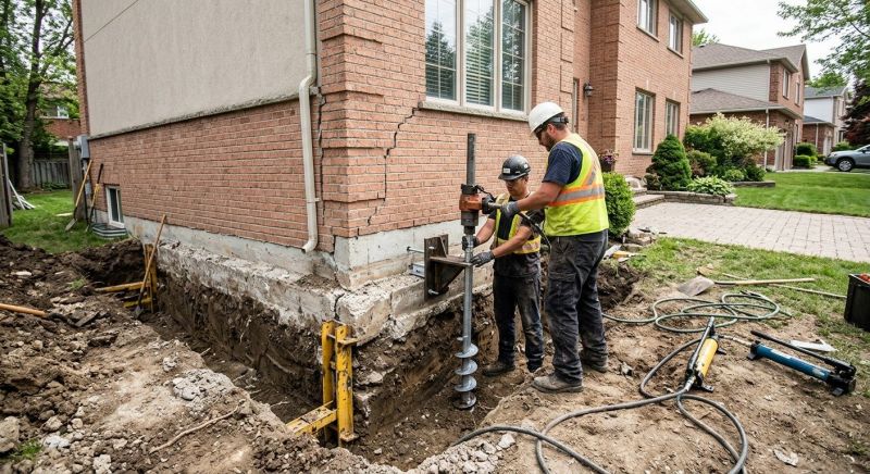 Sinking Foundation Repair in Media, PA