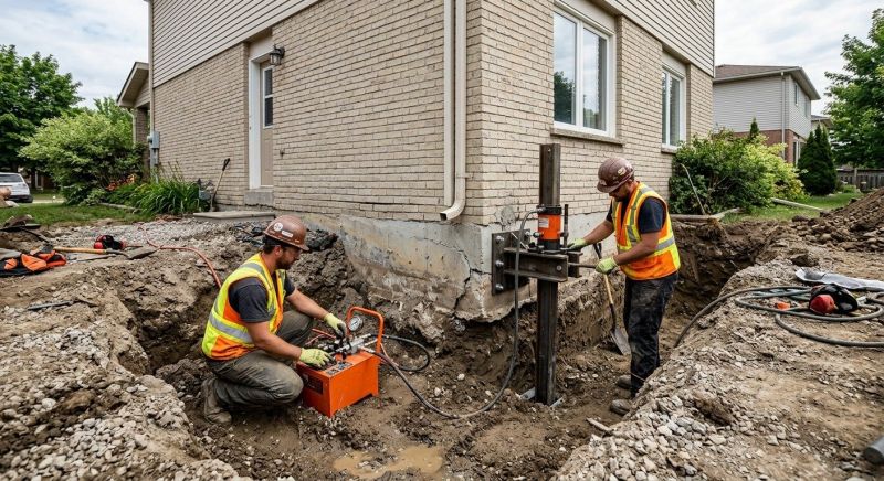 Sinking Foundation Repair in Paoli, PA