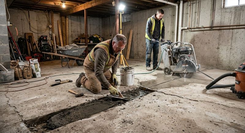 Slab Foundation Repair in Montgomery County, PA