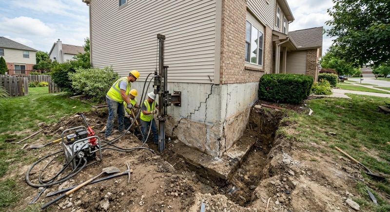 Structural Foundation Repair in Spring Mount, PA